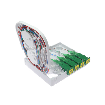 1core 2core 4core FTTH Faceplate SC LC Adapter UL94V0 ABS Treo tường FTTH Hộp Rosette