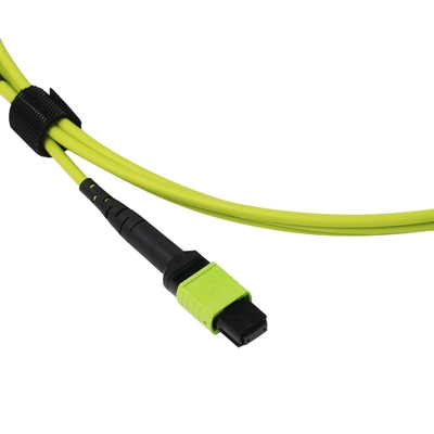 Superior 24-Fiber Lime Green Mpo Mtp Cable Multi Fiber Push On Cable -20.C đến 70.C Nhiệt độ hoạt động