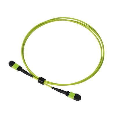 Superior 24-Fiber Lime Green Mpo Mtp Cable Multi Fiber Push On Cable -20.C đến 70.C Nhiệt độ hoạt động