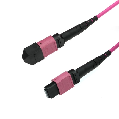 Cáp quang sợi MTP MPO Ceramic Zirconia với áo khoác PVC / LZH