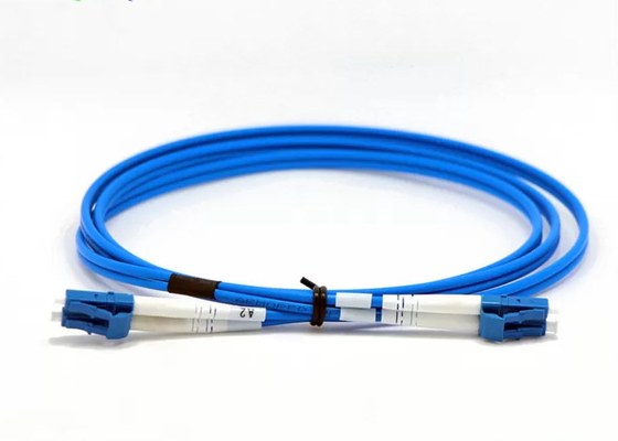 Blue Fiber Optic Patchcord Simplex Duplex 3,0mm đường kính mất tích thấm thấp Cáp sợi