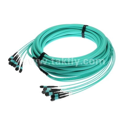 72 lõi SM MM MPO Patch Cord MTP Trunk Cable Jumper cho trung tâm dữ liệu FTTX
