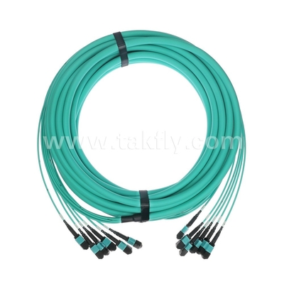 72 lõi SM MM MPO Patch Cord MTP Trunk Cable Jumper cho trung tâm dữ liệu FTTX