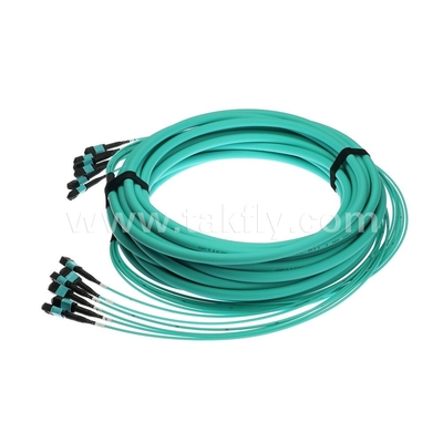 72 lõi SM MM MPO Patch Cord MTP Trunk Cable Jumper cho trung tâm dữ liệu FTTX