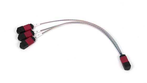 72 lõi SM MM MPO Patch Cord MTP Trunk Cable Jumper cho trung tâm dữ liệu FTTX