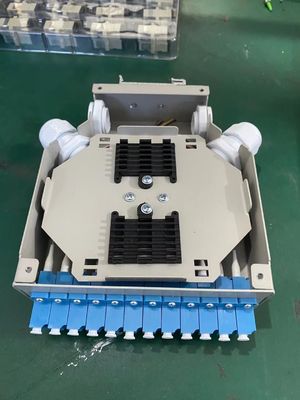 Hộp đầu cuối DIN Đường sắt gắn nhôm LC/Sc Sx/Dx Sợi quang cho viễn thông FTTX