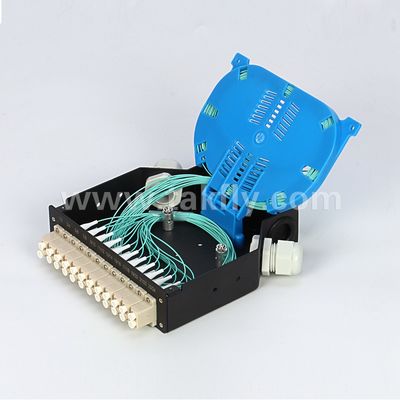 Hộp đầu cuối DIN Đường sắt gắn nhôm LC/Sc Sx/Dx Sợi quang cho viễn thông FTTX
