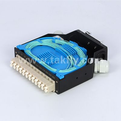 Hộp đầu cuối DIN Đường sắt gắn nhôm LC/Sc Sx/Dx Sợi quang cho viễn thông FTTX