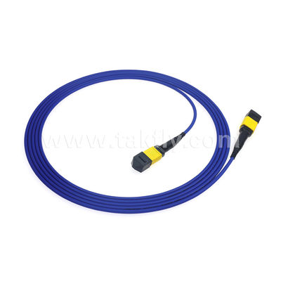 MPO / MTP Patchcord Cáp thân áo SM / MM Jumper Sợi quang cho Trung tâm dữ liệu AI FTTX Telecom