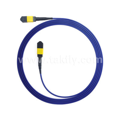 MPO / MTP Patchcord Cáp thân áo SM / MM Jumper Sợi quang cho Trung tâm dữ liệu AI FTTX Telecom
