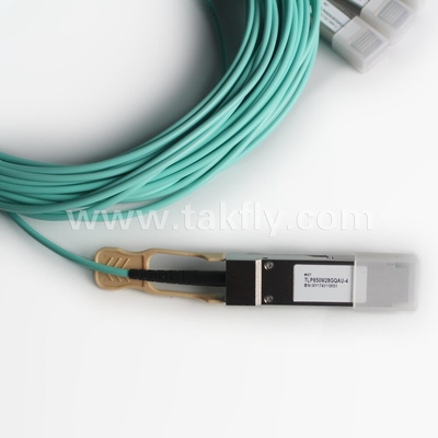 100Gb/s QSFP28 đến 4x SFP28 Breakout Cáp quang hoạt động AOC Cáp truyền dữ liệu nhanh