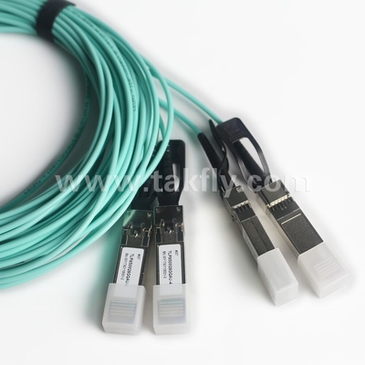 100Gb/s QSFP28 đến 4x SFP28 Breakout Cáp quang hoạt động AOC Cáp truyền dữ liệu nhanh