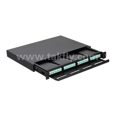 Bộ sạc MPO Fiber Optic có thể tùy biến MTP Patch Panel Loại trượt cho trung tâm dữ liệu FTTX