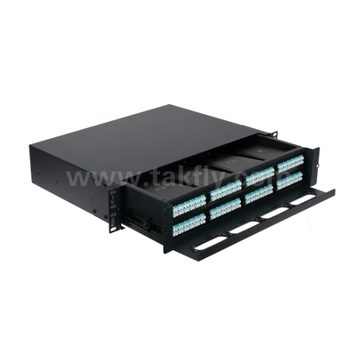 Bộ sạc MPO Fiber Optic có thể tùy biến MTP Patch Panel Loại trượt cho trung tâm dữ liệu FTTX