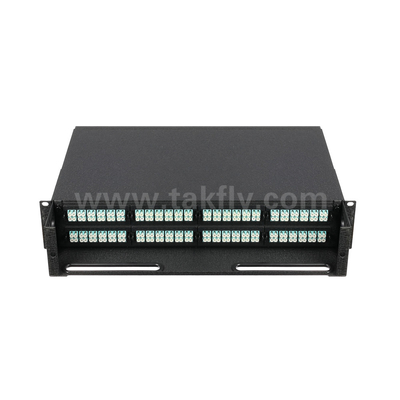 Black Fiber Optic MPO Cassette MTP Patch Panel Management cho Trung tâm dữ liệu FTTX