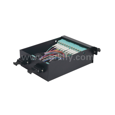 Sợi quang MPO Cassette MTP Patch Panel Alloy nhôm quản lý loại trượt cho trung tâm dữ liệu FTTX