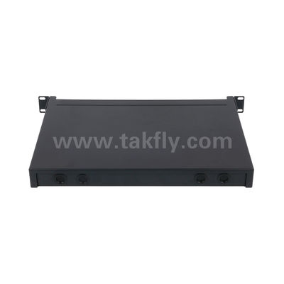 Quản lý bảng vá MPO / MTP Cassette Hợp kim nhôm Loại sợi quang có thể trượt cho cáp FTTX của trung tâm dữ liệu