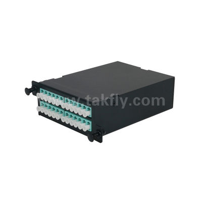Quản lý bảng vá MPO / MTP Cassette Hợp kim nhôm Loại sợi quang có thể trượt cho cáp FTTX của trung tâm dữ liệu