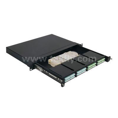 Quản lý bảng vá MPO / MTP Cassette Hợp kim nhôm Loại sợi quang có thể trượt cho cáp FTTX của trung tâm dữ liệu