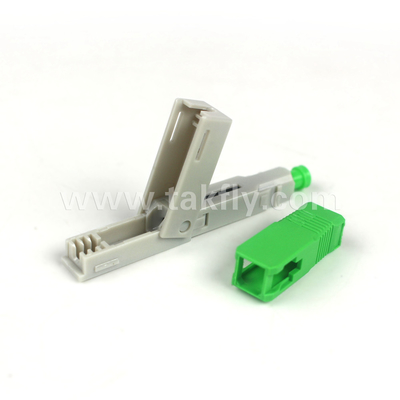 SC/APC Field Installable Fast Connector Embedded-APC cho chế độ sợi nhựa OM1 62.5/125μm