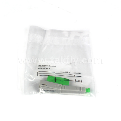 SC/APC Field Installable Fast Connector Embedded-APC cho chế độ sợi nhựa OM1 62.5/125μm