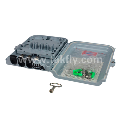 Hộp kết thúc lõi ABS 8 cho cáp sợi quang với cơ chế khóa chống trộm cắp