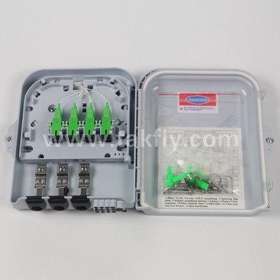 Hộp kết thúc lõi ABS 8 cho cáp sợi quang với cơ chế khóa chống trộm cắp