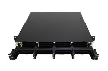 Bảng điều khiển băng cassette MPO MTP 144 lõi với giao diện đầu nối LC và độ sâu 200mm để quản lý sợi mật độ cao