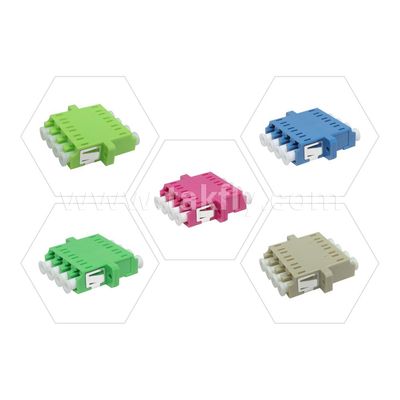 LC Adapter Cable Coupler APC/UPC SM/MM Simplex/Duplex/Quad/6 cách/8 cách Sợi quang cho Trung tâm dữ liệu FTTH