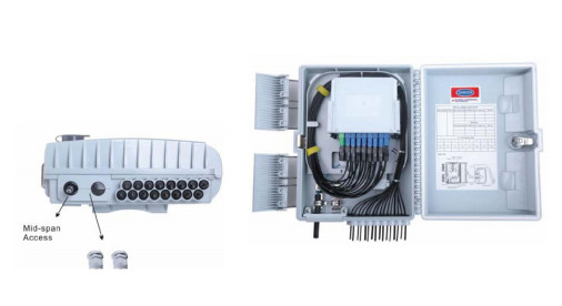 FTKS-1805-16F 16 cổng hộp kết thúc sợi, FTTx hộp kết thúc cáp sợi trọng lượng nhẹ