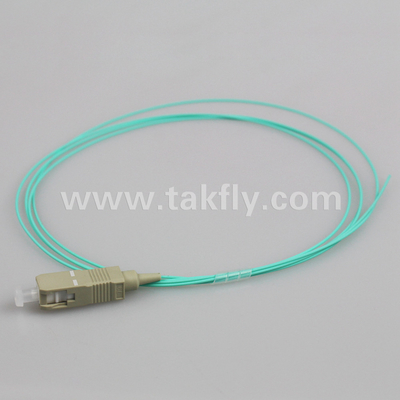 SC UPC 0.9mm SX OM3 Fiber Optic Pigtail 1.5M với Loss Return High UPC SM≥50dB và Loss Intertion Low ≤0.3dB