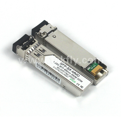 1.25G SFP 850NM 550M MMF DDM LC CISCO JUNIPER HUAWEI MODULE truyền quang tương thích SFP
