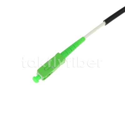 Telecom Grade CPR Dca Chứng nhận 4.5mm Double Shealth Fiber Optic Patchcord SM G657AB3 LSZH Black Jacket SCAPC đến LCAPC