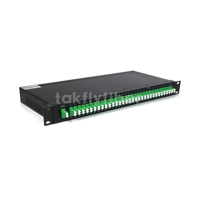 1x32 Sợi quang PLC Splitter CATV WDM với IP trong 1U 19 Inch Rack Mount
