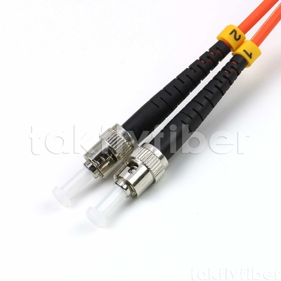 UPC MM Duplex Fiber Patch Cord 3.0mm LSZH ST đến LC OM1 OM2 APC
