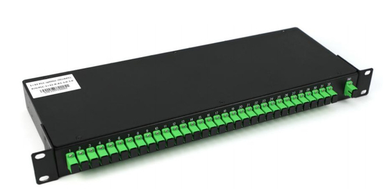 1260-1560nm SM PLC 1 × N và 2 × N Splitter Rack Mount Fiber Optic PLC Splitter