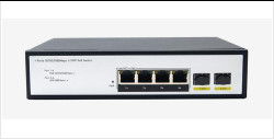 DF-2F-4GP 2-Port 10/100/1000Mbps 4+2 Port Fiber Fiber Ports Gigabit POE Công tắc mạng