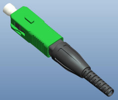 SC UPC/APC loại Fast Fiber Optic Connector Công nghệ nhúng cơ khí với đường kính sợi 125μm 652 657