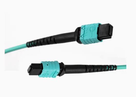 MTP tương thích Om3 MPO đến MPO Cáp sợi quang cho Qsfp + Transceivers Truyền thông 5g loại B