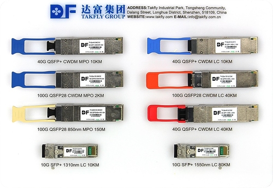 Bên khách hàng 100Gbps 10KM QSFP28 LR4 với DDM Transceiver Cáp điện năng lượng cao Dài 1m Kết nối viễn thông
