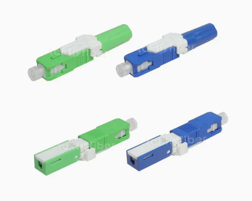 LC Connector Style SC Fast Connector cho CABLE FIBER OPTIC đường kính sợi 0,125mm
