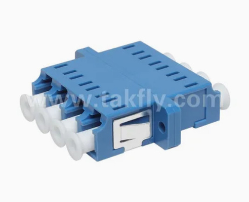 LC Quad APC Upc 4 Core Fiber Optic Adapter với Flange Simplex và Duplex Body Style Loss ≤0.2dB