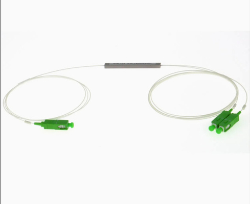 1X2 900um ống thép mini Sợi quang PLC Splitter Module độ tin cậy và ổn định cao