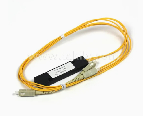1X2 900um ống thép mini Sợi quang PLC Splitter Module độ tin cậy và ổn định cao