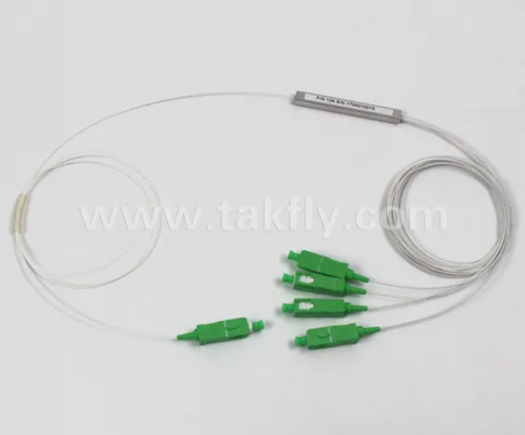 G657A1 Loại sợi kết nối trước LC 1X8 900um ống thép nhỏ Sợi quang PLC Splitter PDL≤0.4dB
