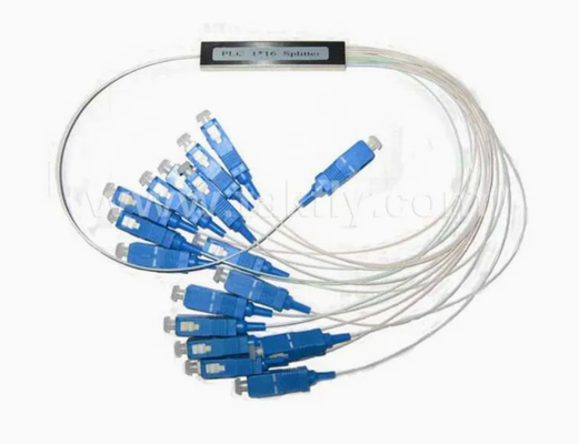 1X16 FTTX ống thép nhỏ Sợi quang PLC Splitter Cable Diameter 0.9mm cho các ứng dụng FTTX
