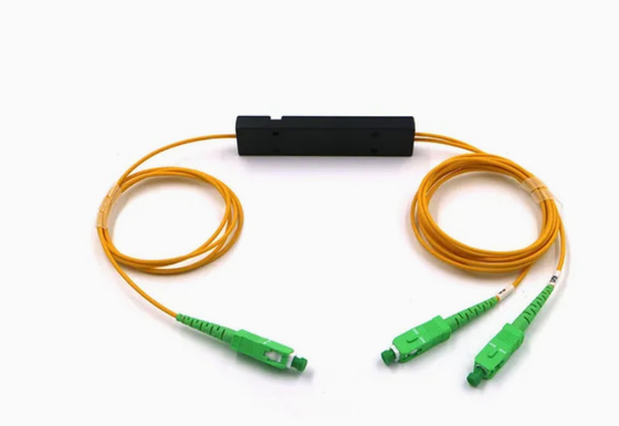 1x2 Động thái đơn ABS SC PLC Splitter Sợi quang Sc APC 1 đến 2 PLC Splitter