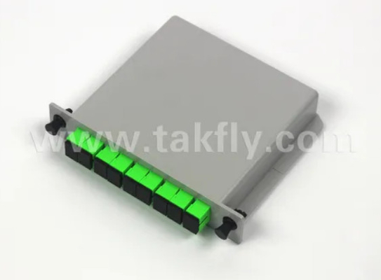 1 * 8 chế độ đơn G657A1 Fiber Casette Type LGX PLC Splitter với kết nối Sc / APC Độ tin cậy và ổn định cao