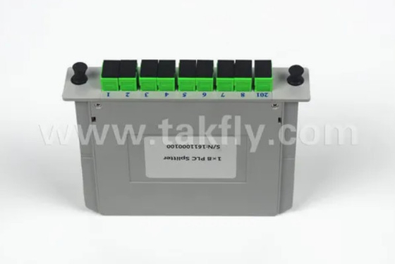 1 * 8 chế độ đơn G657A1 Fiber Casette Type LGX PLC Splitter với kết nối Sc / APC Độ tin cậy và ổn định cao