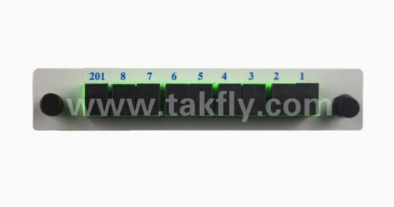 1 * 8 chế độ đơn G657A1 Fiber Casette Type LGX PLC Splitter với kết nối Sc / APC Độ tin cậy và ổn định cao